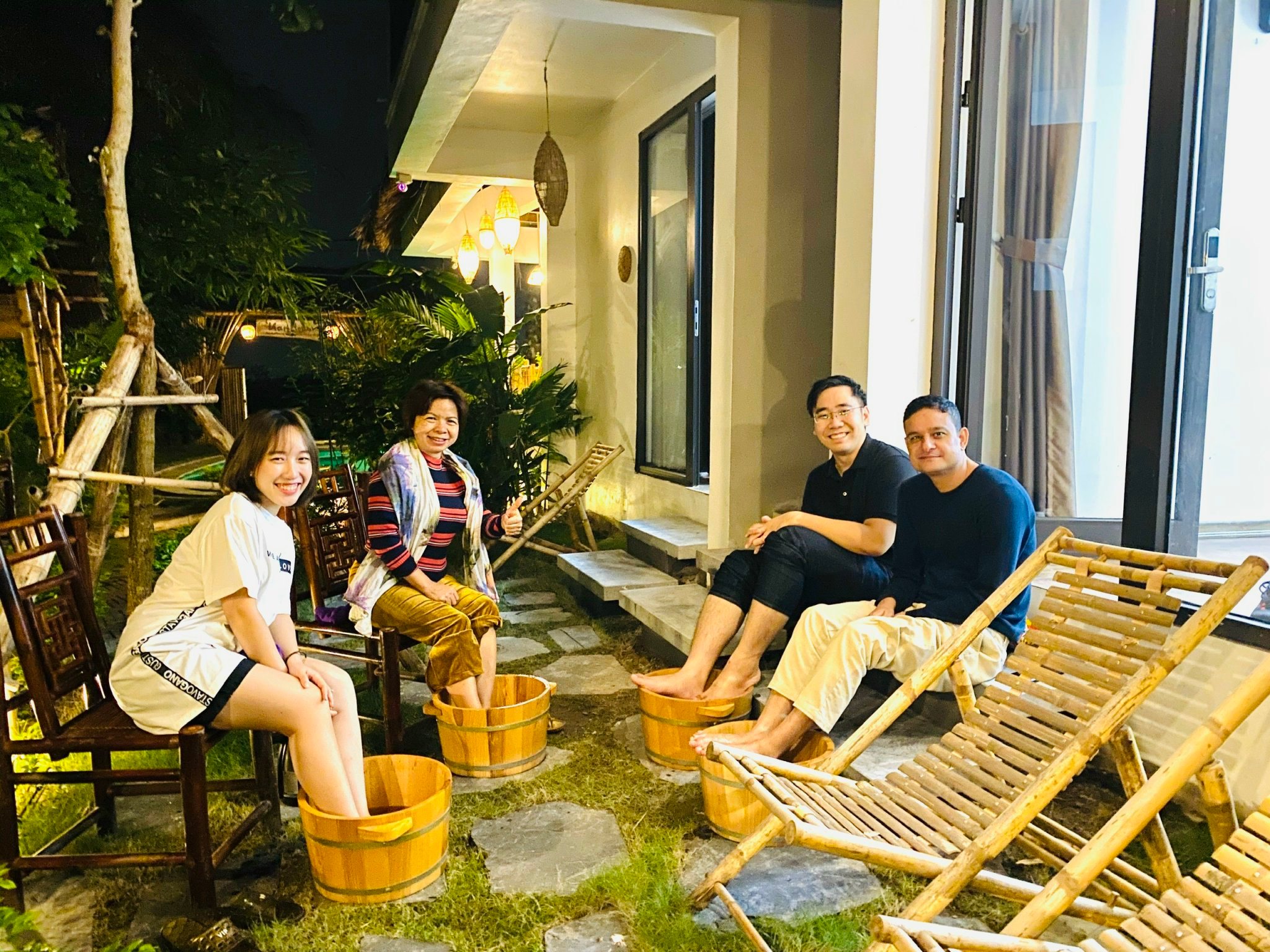 Complimentary in-room herbal foot soak